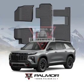 Chevrolet Traverse Bench 3 corridas 2018-2026 piso calce perfecto