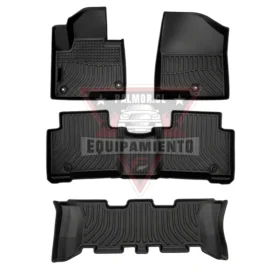 Hyundai Santa Fe 3 corridas 2013-2018 piso calce perfecto